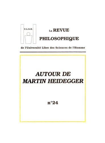 Heidegger et la question de Dieu