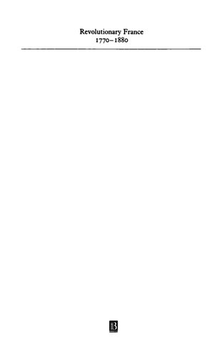 Revolutionary France, 1770 1880