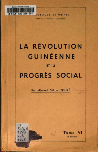 La révolution guinéenne et le progrès social