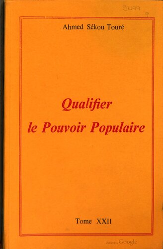 Qualifier le pouvoir populaire