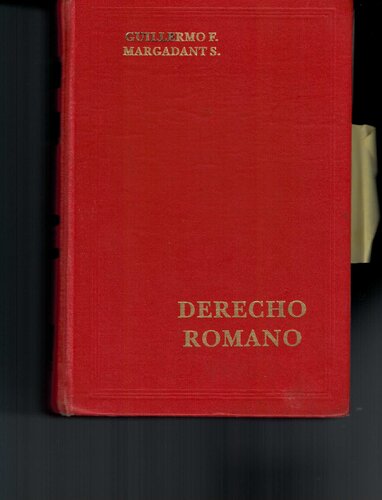 Derecho privado romano: como introducción a la cultura jurídica contemporánea