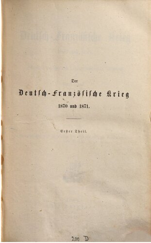 Vorgeschichte und Geschichte des Krieges bis zur Kapitulation von Sedan