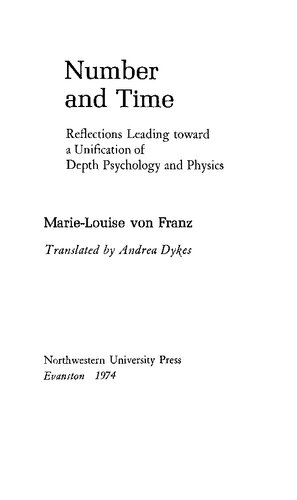Number and Time: Reflections Leading toward a Unification of Depth Psychology and Physics