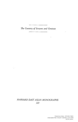 The Country of Streams and Grottoes: Expansion, Settlement, and the Civilizing of the Sichuan Frontier in Song Times