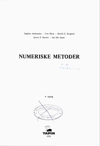 Numeriske metoder