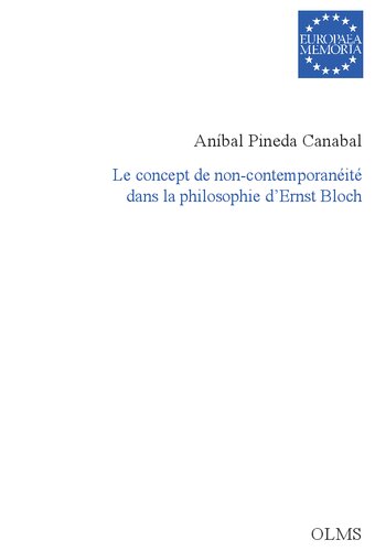 Le concept de non-contemporanéité dans la philosophie d’Ernst Bloch