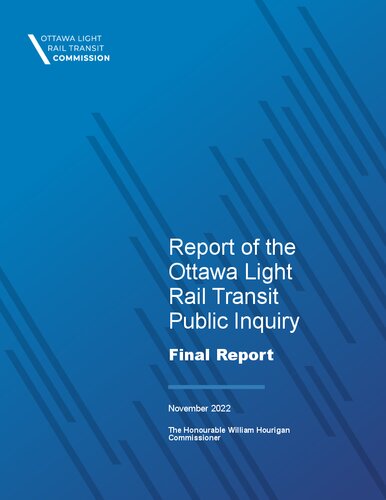 Report of the Ottawa Light Rail Transit Public Inquiry