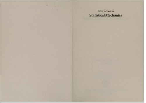 Introduction to Statistical Mechanics