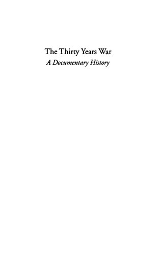 The Thirty Years War: A Documentary History