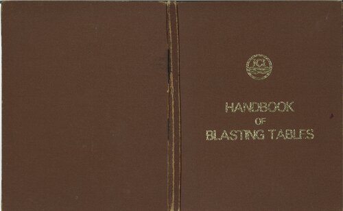 ICI Handbook of Blasting Tables