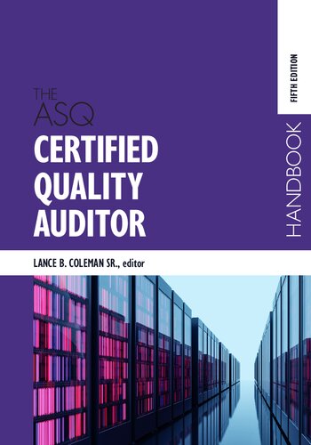 The ASQ certified quality auditor handbook
