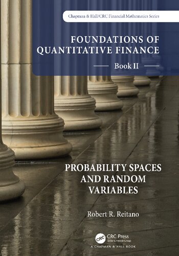 Foundations of Quantitative Finance Book II: Probability Spaces and Random Variables