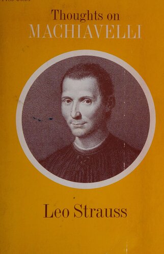 THOUGHTS ON MACHIAVELLI