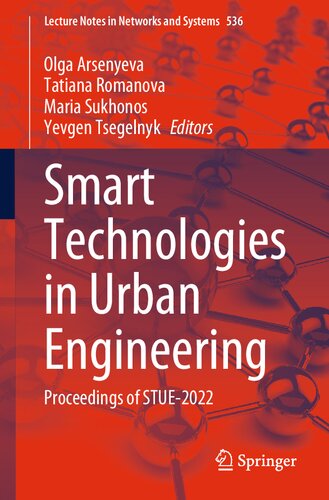 Smart Technologies in Urban Engineering: Proceedings of STUE-2022