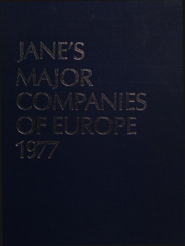 Jane's Major Companies of Europe - 1977