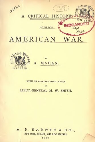 A critical history of the late American War
