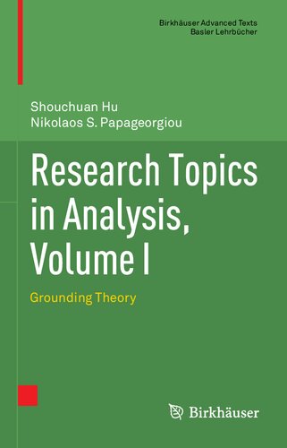 Research Topics in Analysis