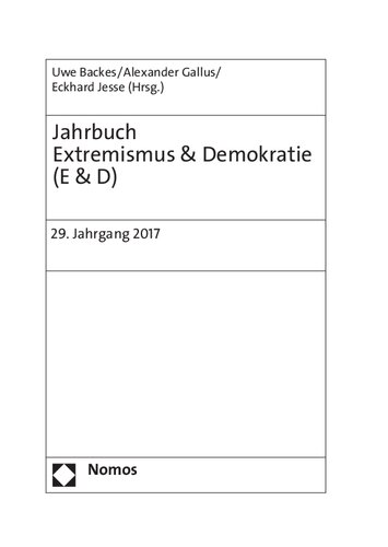 Jahrbuch Extremismus & Demokratie (E & D)