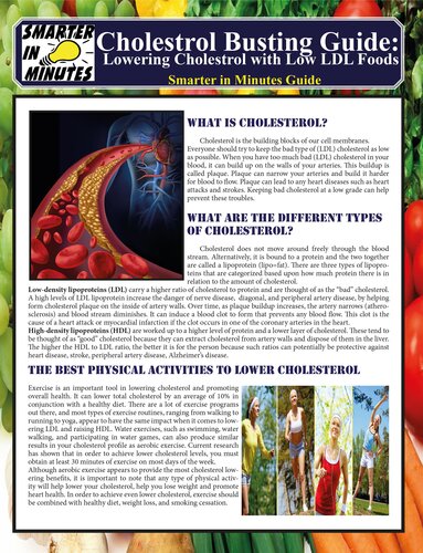 Cholesterol Busting Guide: Lowering Cholestrol with Low LDL Foods