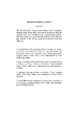 Literature of the Synagogue