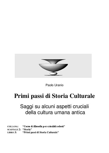 Primi passi di Storia Culturale