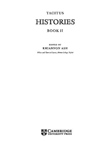 Tacitus: Histories Book II