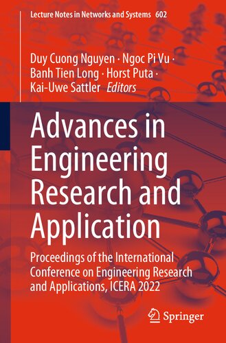 Advances in Engineering Research and Application: Proceedings of the International Conference on Engineering Research and Applications, ICERA 2022