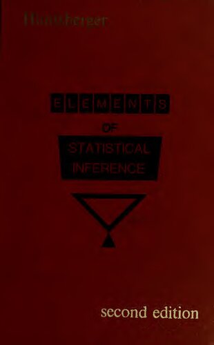 Elements of Statistical Inference