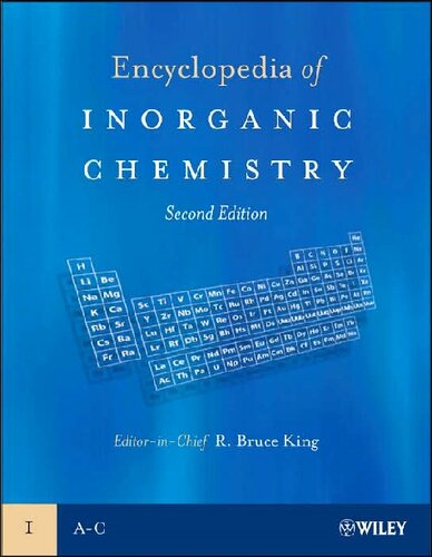 Encyclopedia of Inorganic Chemistry (10 Volume Set)