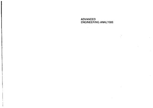 Advanced Engineering Analysis
