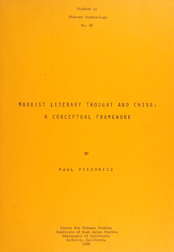 Marxist literary thought and China : a conceptual framework