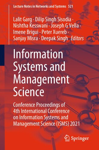 Information Systems and Management Science: Conference Proceedings of 4th International Conference on Information Systems and Management Science (ISMS) 2021