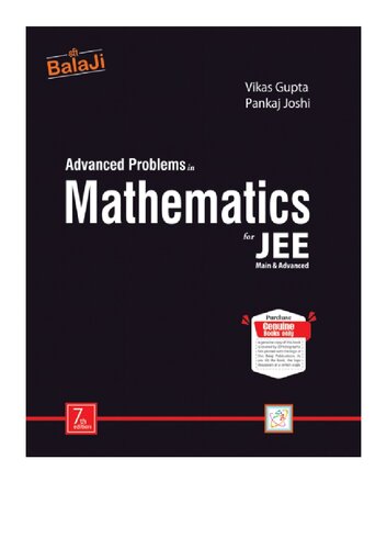 Advanced Problems in Mathematics For Jee (Main & Advanced) (Black book maths)