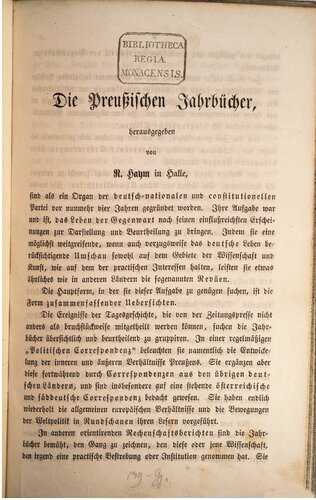 Preußische Jahrbücher