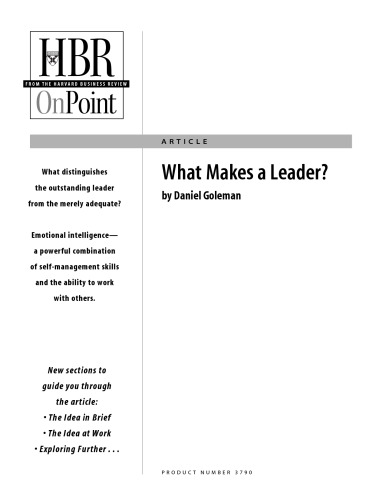 What makes a leader?