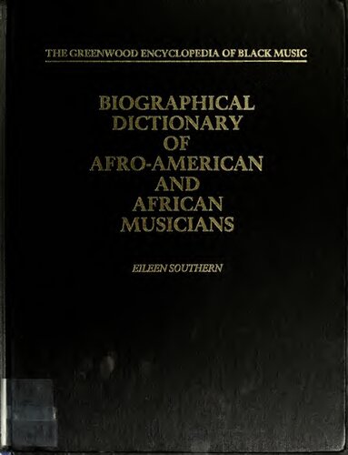 Biographical Dictionary of Afro-American and African Musicians