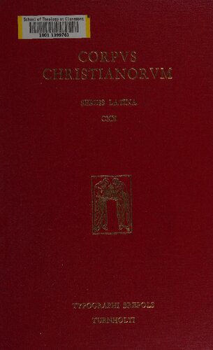 Bedae venerabilis opera. Pars II. Opera exegetica. 3. In Lucae Evangelium expositio. In Marci Evangelium expositio