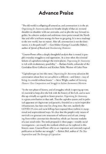 Organizing for Autonomy: History, Theory, and Strategy for Collective Liberation