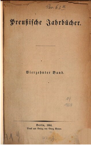 Preußische Jahrbücher