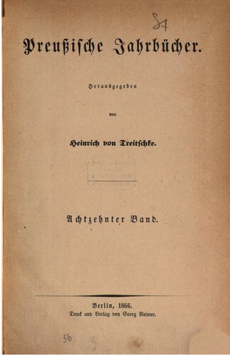Preußische Jahrbücher