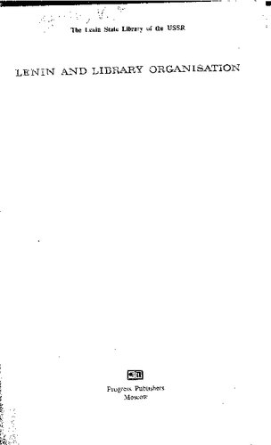 Lenin and Library Organisation