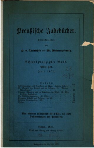 Preußische Jahrbücher