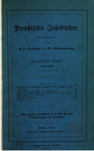 Preußische Jahrbücher