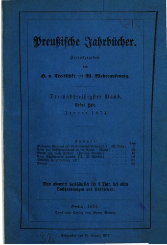 Preußische Jahrbücher