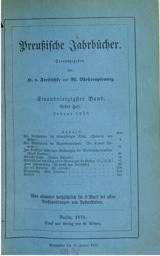 Preußische Jahrbücher