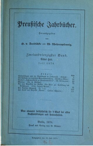 Preußische Jahrbücher