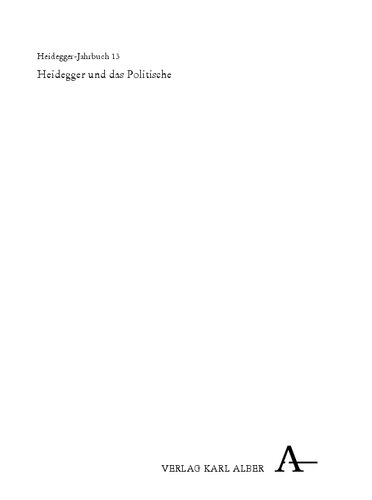 13. Heidegger und das Politische