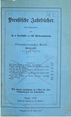 Preußische Jahrbücher