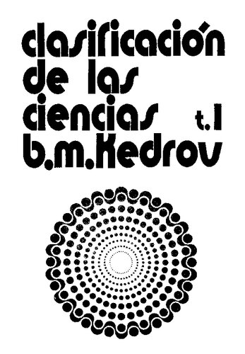 Clasificación de las ciencias. Tomo I