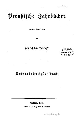 Preußische Jahrbücher